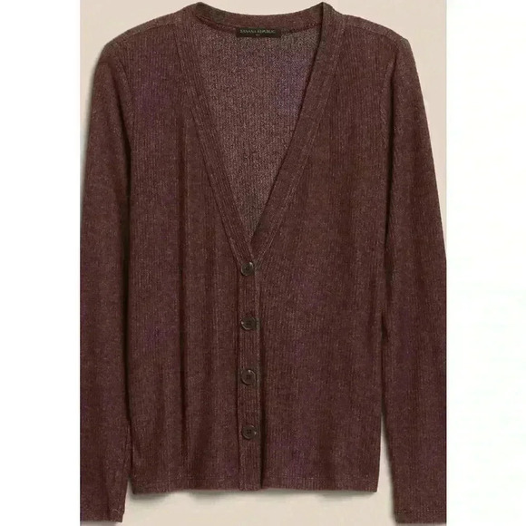 Banana Republic Brushed Marled Cardigan - Picture 12 of 15